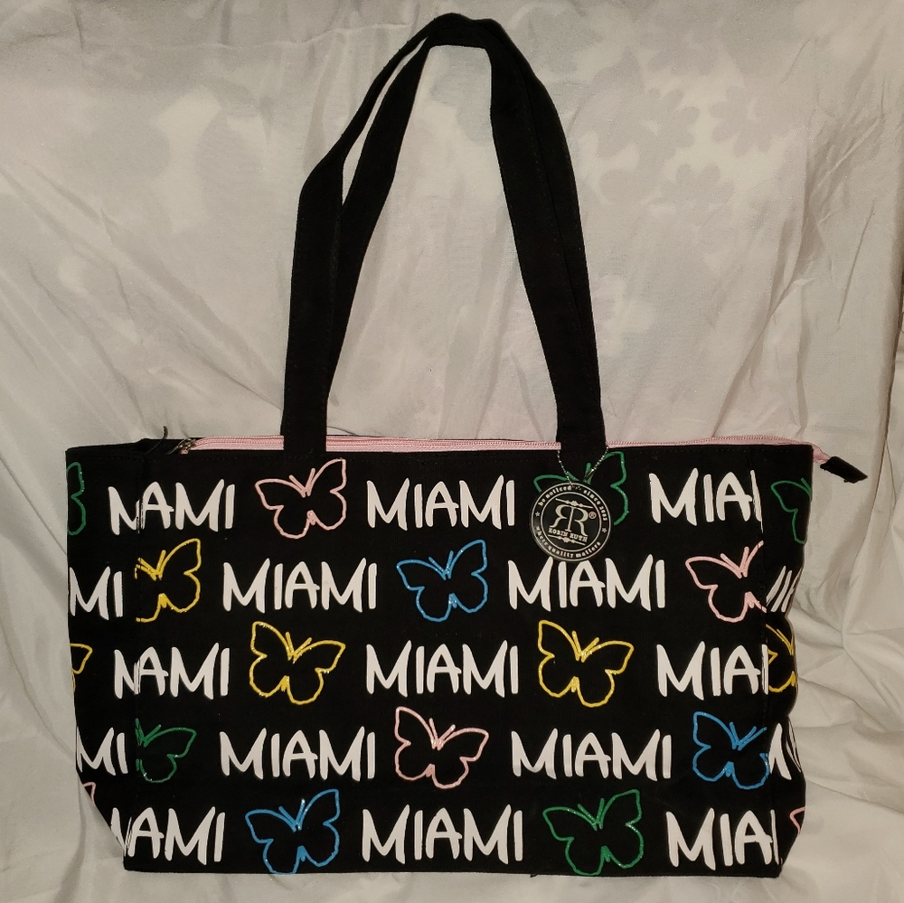 5 for $25 | Robin Ruth Miami Butterfly Y2K Tote Beach Travel Bag
